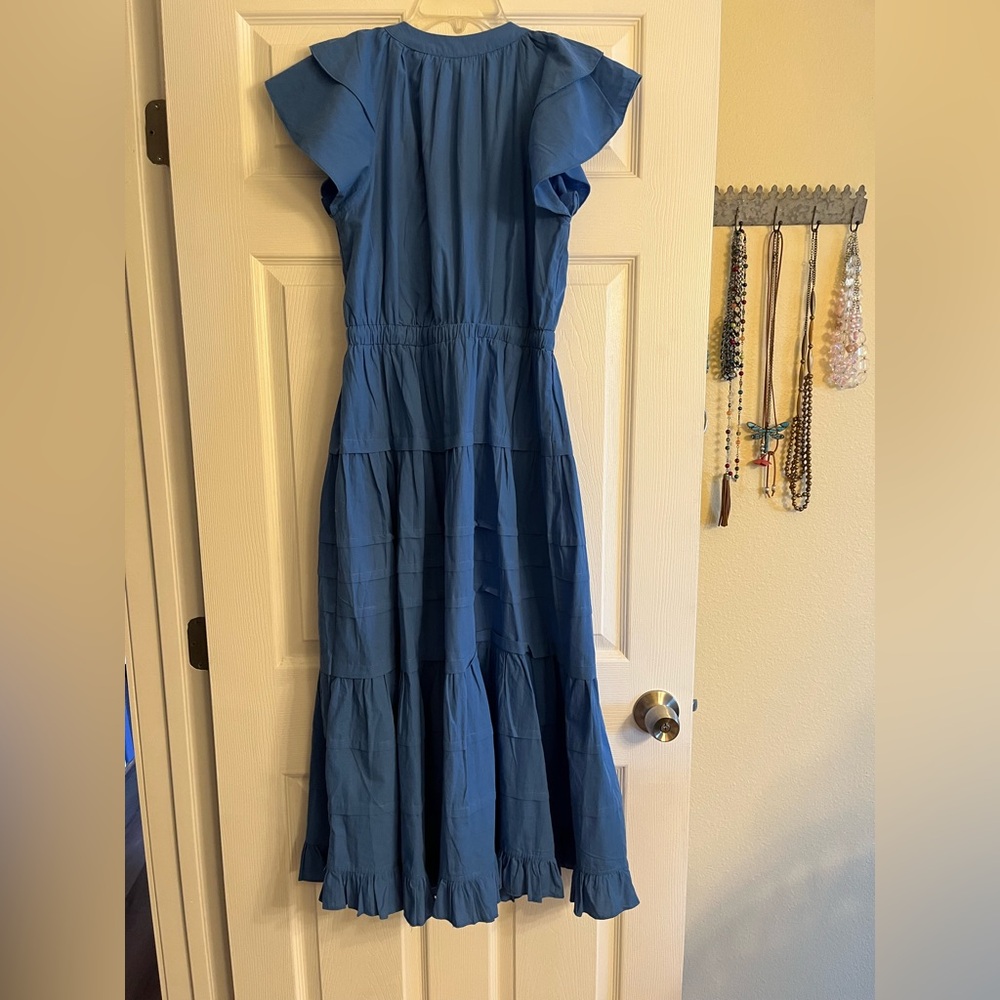 Pinch Blue Layered Maxi Dress - Picture 5 of 7